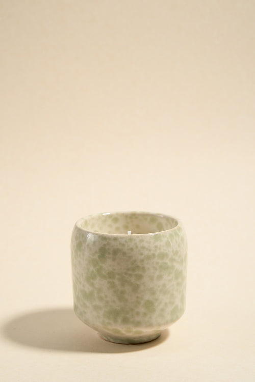 green splash candle