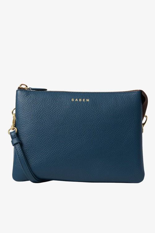 navy handbag