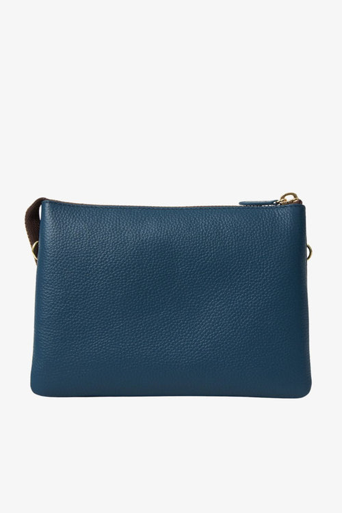 navy handbag