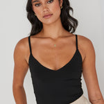 Tribute Black Knit Bralette WW Top Georgia Mae   