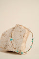 Turquoise Bead Gold Bracelet