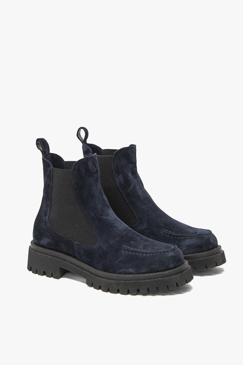 Vixen Blue Suede Chelsea Low Boot ACC Shoes - Boots Zoe Kratzmann   