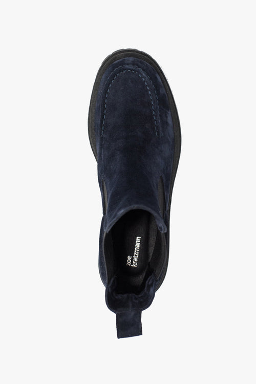 Vixen Blue Suede Chelsea Low Boot ACC Shoes - Boots Zoe Kratzmann   