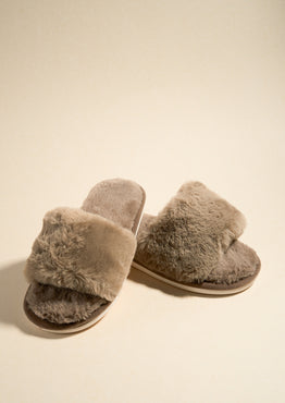brown slippers