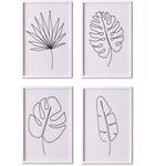 Foliage Lines Print Artwork 52x40cm each HW Art - Wall Decor, Clock, Wall Mirror Robert Mark   