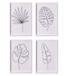 Foliage Lines Print Artwork 52x40cm each