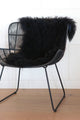 Tibetan Lamb Fur Rug Black 60 X 90cm