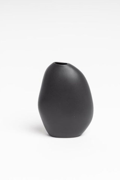Harmie Pod Black Vase Small 10x9cm HW Decor - Bookend, Hook, Urn, Vase, Sculpture NED Collections   