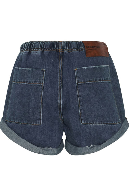 Rodeo Blue Shabby Bandit Denim Short WW Shorts One Teaspoon   