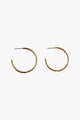 Classic Thin Hoop Earrings Gold