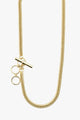 Belief Bar Hook Gold Chain EOL Necklace