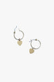 Heart Sleeper Earrings Gold