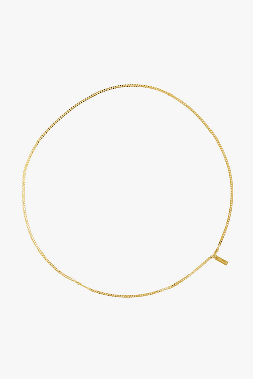 Curb 18k Gold Plated Chain Necklace ACC Jewellery Brie Leon   