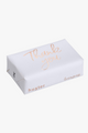 Thank You White Rose Gold Foil Lemongrass Wrapped Soap Bar