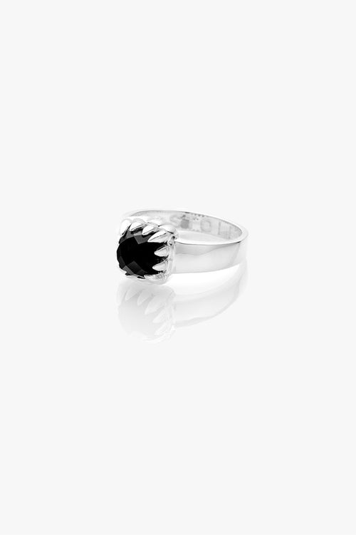 Baby Claw Ring with Black Onyx Stone ACC Jewellery Stolen Girlfriends Club   