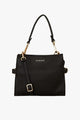 Birdie Black Mini Top Handle Square Crossbody Bag