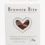 Mini Chocolate Brownie White Box Silver Heart 35g HW Food & Drink Herb + Spice Mill   
