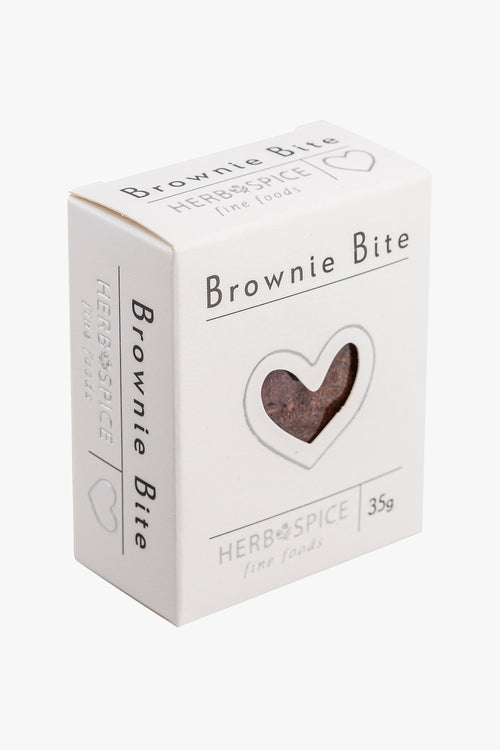 Mini Chocolate Brownie White Box Silver Heart 35g HW Food & Drink Herb + Spice Mill   