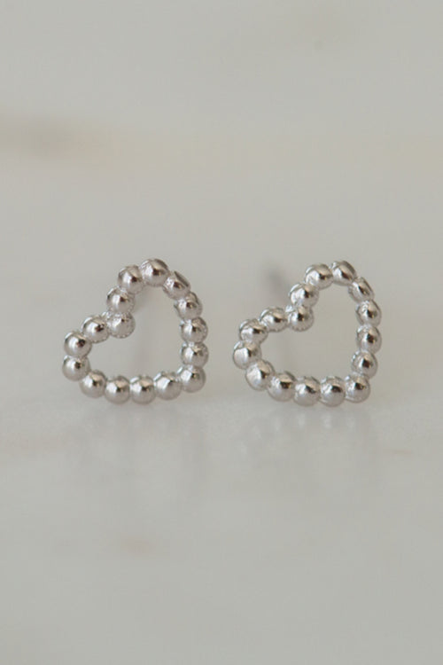 Dotty Love Stud Earrings Silver ACC Jewellery Sophie   