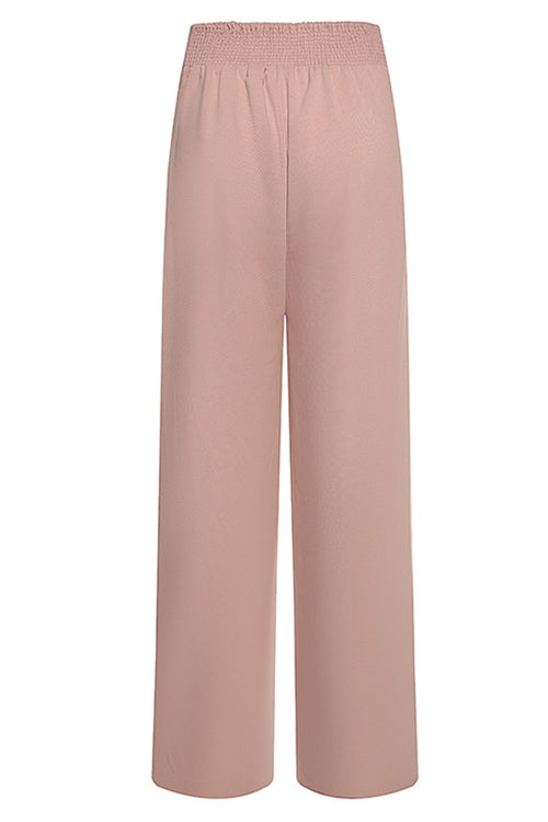 Favourite Blush Elastic Back Wide Leg Pants WW Pants Ivy + Jack   