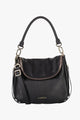 Frankie Fold Over Black Shoulder Bag