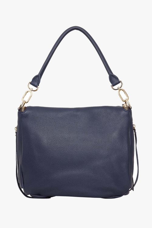 Frankie Fold Over Navy Shoulder Bag ACC Bags - All, incl Phone Bags Saben   