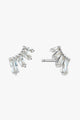 Glow Getter Crystal Silver Bar Stud EOL Earrings