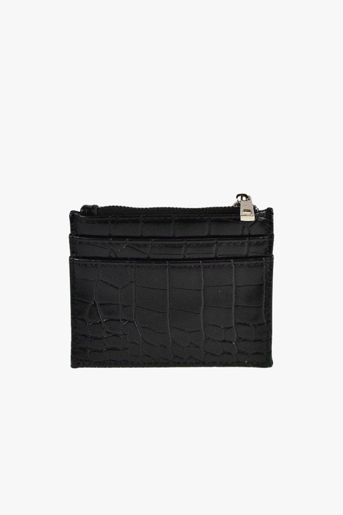 Ivy Black Croc Vegan Leather Card Holder ACC Bags - Wallets+Straps Cosmetic Laptop Ph cases Peta + Jain   