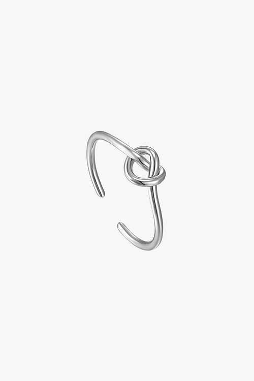 Forget Me Knot Adjustable Silver Ring ACC Jewellery Ania Haie   