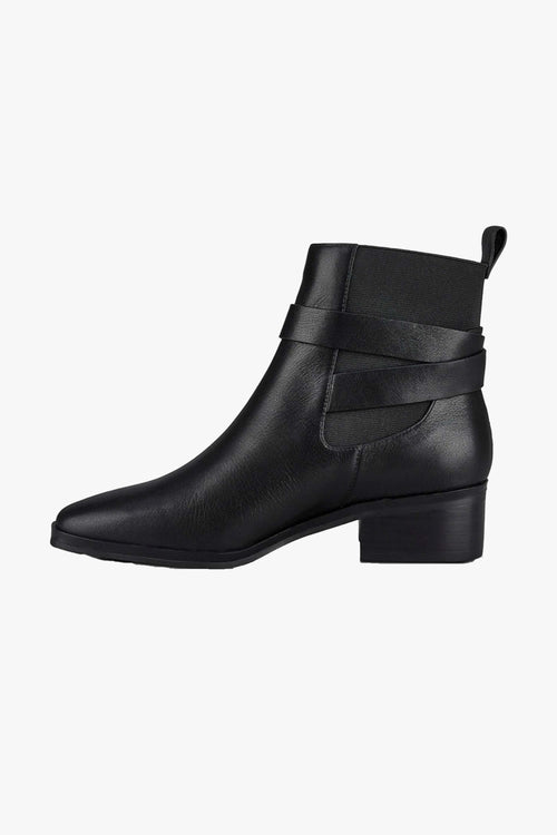 Lennox Black Leather Boot ACC Shoes - Boots Solsana   