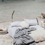 Hand Woven in Nepal Steel Blanket HW CUSHIONS, Throws, Rugs Hobo+Hatch   