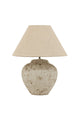 Tuscan Style Stone Medium Lamp with Biscotti 51cm Lampshade