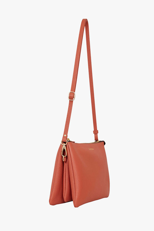 Tilly's Big Sis Crossbody Terracotta Leather Large Clutch ACC Bags - All, incl Phone Bags Saben   