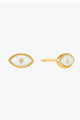 Wild Soul Evil Eye 4mm Gold Stud Earrings EOL