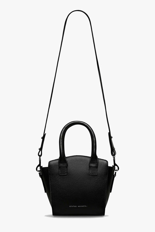 Worst Behind Us Black Leather Bag ACC Bags - All, incl Phone Bags Status Anxiety   