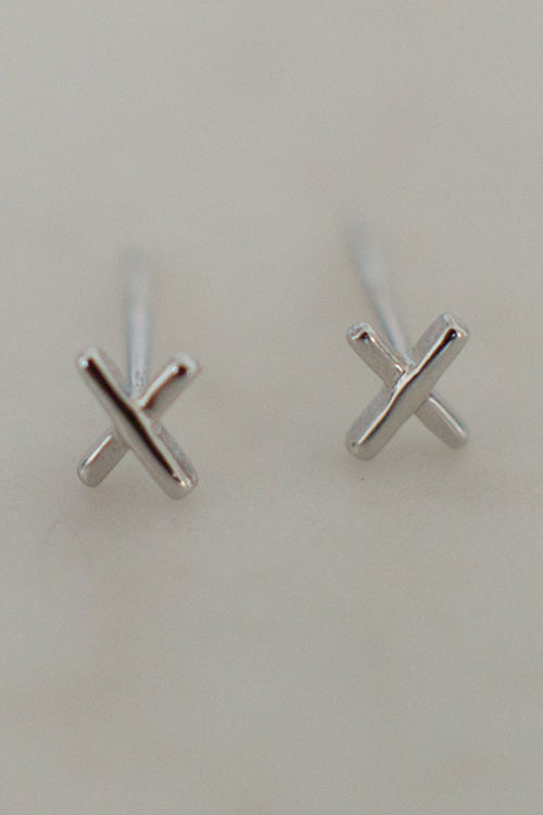 XX Stud Earrings EOL ACC Jewellery Sophie Silver  