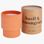 Sahara Terracota Basil + Lemongrass 255g in Natural Round Box Soy Wax Candle HW Fragrance - Candle, Diffuser, Room Spray, Oil Firefly   