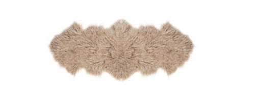 Tibetan Beige Double Lamb Fur Rug HW Rugs Kerridge   