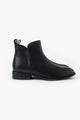 Douglas Black Leather Ankle Boot