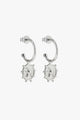 Swallow Sterling Silver Hoops EOL Earrings