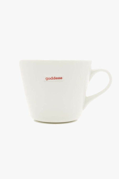 Goddess White Bucket Mug 350ml HW Mugs Keith Brymer Jones   