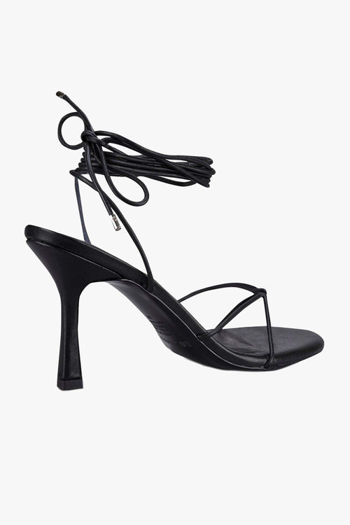 Honey Black Ankle Strap Heel ACC Shoes - Heels Sol Sana   