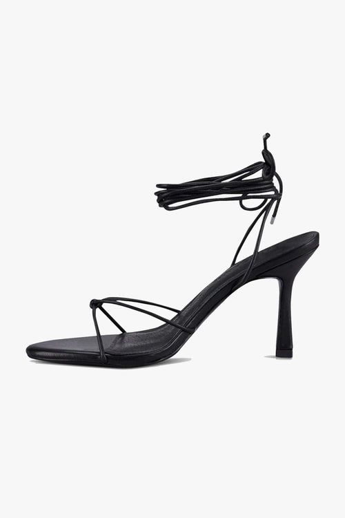 Honey Black Ankle Strap Heel ACC Shoes - Heels Sol Sana   