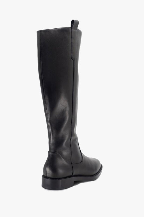 Huntley Black Low Heel Tall Boot ACC Shoes - Boots Sol Sana   