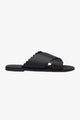 Lulu Black Wide Strap Slide