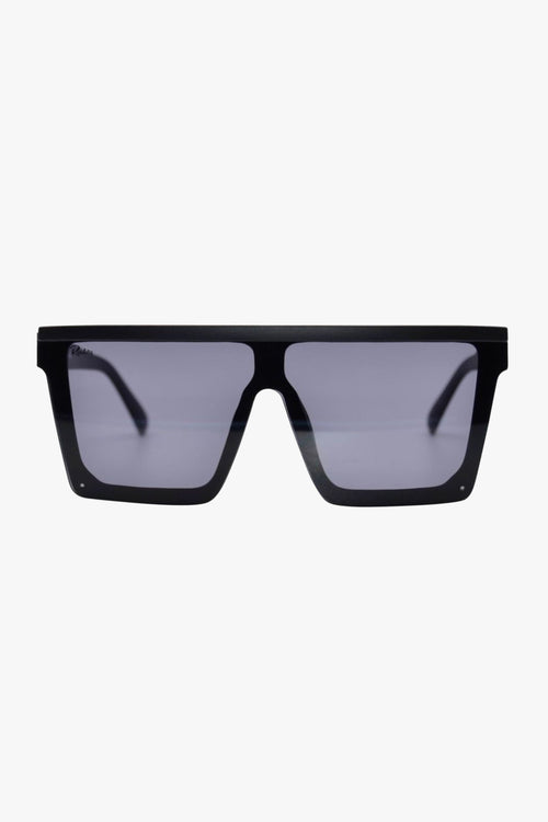 Malibu Oversized Flat Top Square Black Sunglasses ACC Glasses - Sunglasses Reality Eyewear   