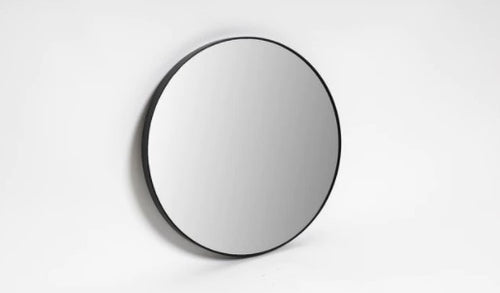 Round Black Frame Medium Mirror HW Art - Wall Decor, Clock, Wall Mirror NED Collections   