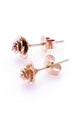 Rose Bud Stud Gold Plated