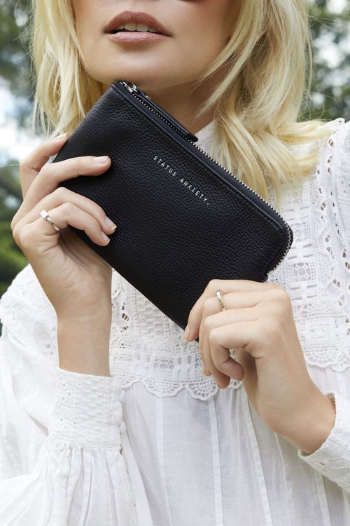 black wallet