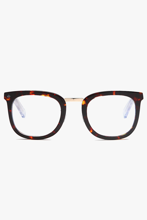 Alchemist Thick Frame Deep Chocolate Tort Blue Light Glasses ACC Glasses - Reading, Blue Light Prive Revaux   